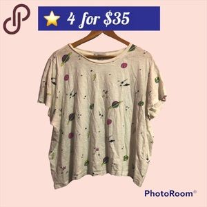 ⭐️4/$35 F21 tee with alien/space print